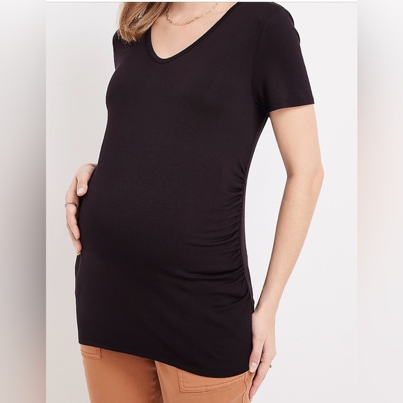 Maurices Tops Maurices Maternity 247 Size L Black Tee Poshmark